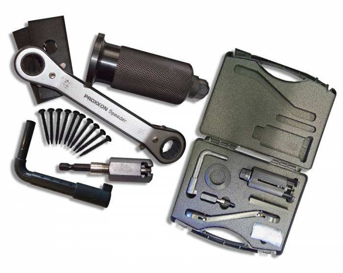 Complete Lock Puller Set with Screw Driving Adaptor and Euro Tool and